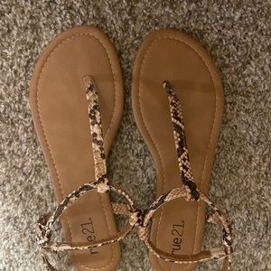 Snakeskin sandals